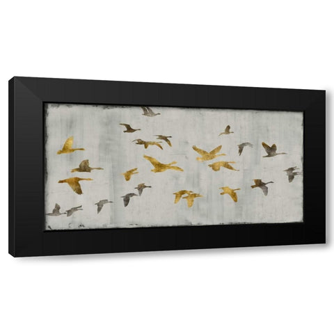 In Flight Black Modern Wood Framed Art Print by Spencer, Nick