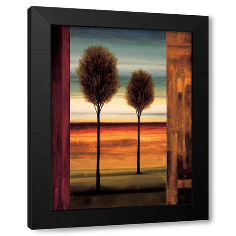 On the Horizon I Black Modern Wood Framed Art Print by Thomas, Neil