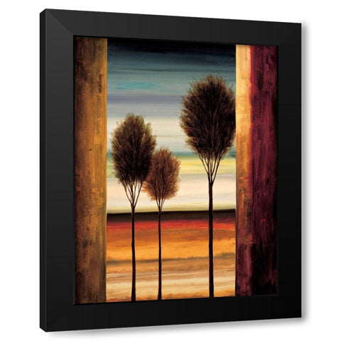 On the Horizon II Black Modern Wood Framed Art Print by Thomas, Neil
