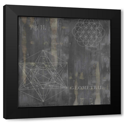 Geometrie III Black Modern Wood Framed Art Print by Jeffries, Oliver