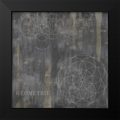 Geometrie IV Black Modern Wood Framed Art Print by Jeffries, Oliver