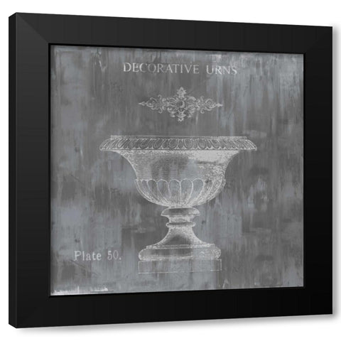 Urns and Ornaments I Black Modern Wood Framed Art Print with Double Matting by Jeffries, Oliver