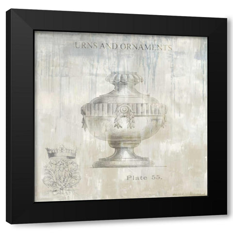 Urns and Ornaments III Black Modern Wood Framed Art Print with Double Matting by Jeffries, Oliver