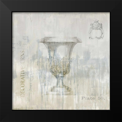 Urns and Ornaments IV Black Modern Wood Framed Art Print by Jeffries, Oliver