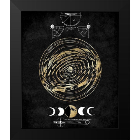 Zodiac Sphere III Black Modern Wood Framed Art Print by Jeffries, Oliver