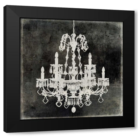 Chandelier II Black Modern Wood Framed Art Print with Double Matting by Jeffries, Oliver