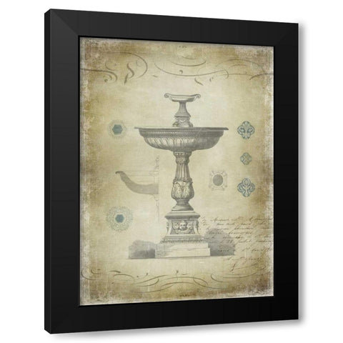 Ornamental II Black Modern Wood Framed Art Print with Double Matting by Jeffries, Oliver