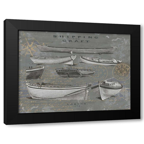 Shipping and Craft I Black Modern Wood Framed Art Print with Double Matting by Jeffries, Oliver