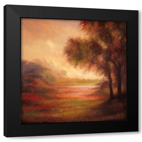 Ethereal I Black Modern Wood Framed Art Print with Double Matting by Shaw, Olivia