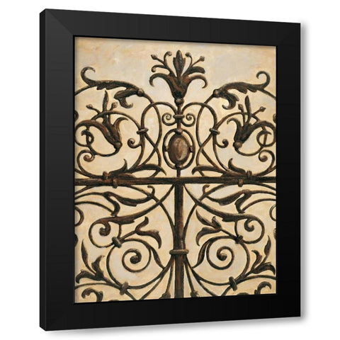 Gatekeeper I Black Modern Wood Framed Art Print by Segovia, Pablo