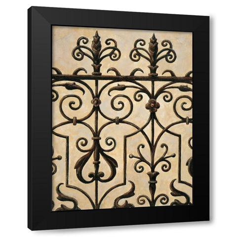 Gatekeeper II Black Modern Wood Framed Art Print with Double Matting by Segovia, Pablo