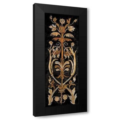 Classic Scroll I Black Modern Wood Framed Art Print by Segovia, Pablo