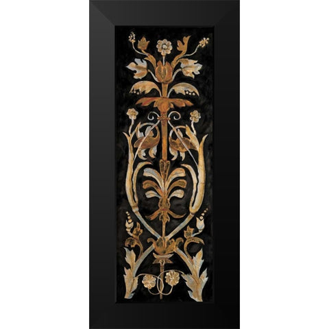 Classic Scroll I Black Modern Wood Framed Art Print by Segovia, Pablo