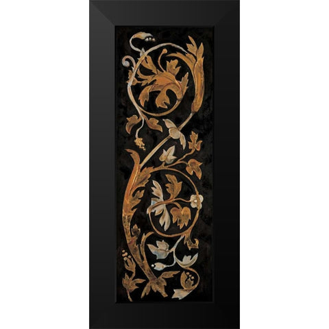 Classic Scroll II Black Modern Wood Framed Art Print by Segovia, Pablo