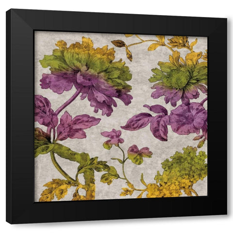 Full Bloom II Black Modern Wood Framed Art Print with Double Matting by Davis, Pamela