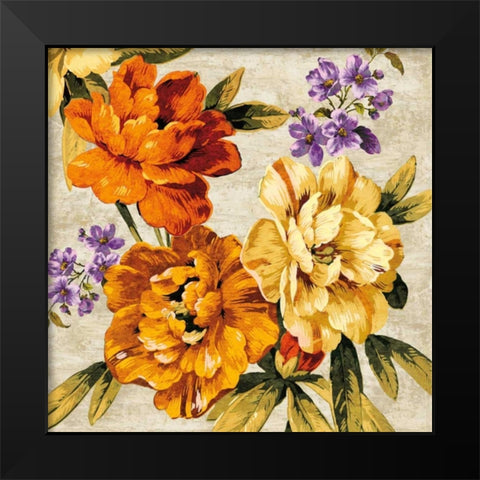 Brilliant Bloom I Black Modern Wood Framed Art Print by Davis, Pamela