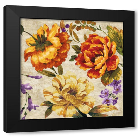 Brilliant Bloom II Black Modern Wood Framed Art Print by Davis, Pamela