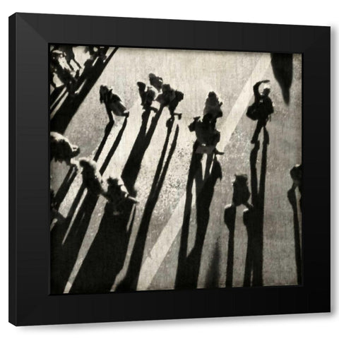 Pedestrian II Black Modern Wood Framed Art Print with Double Matting by English, Paul