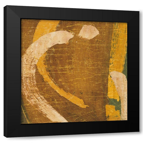 In Motion II Black Modern Wood Framed Art Print with Double Matting by Langham, Patrick