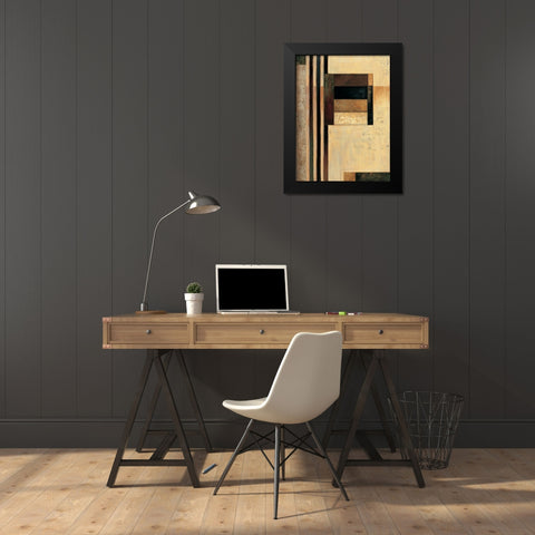Direct I Black Modern Wood Framed Art Print by Sanderson, Paul