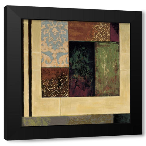 Inside Edition II Black Modern Wood Framed Art Print with Double Matting by Sanderson, Paul