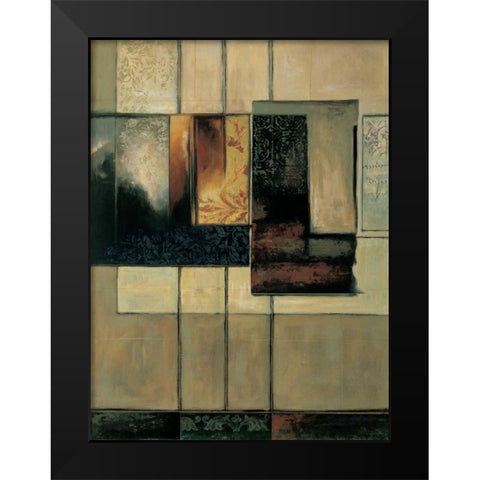This Way II Black Modern Wood Framed Art Print by Sanderson, Paul