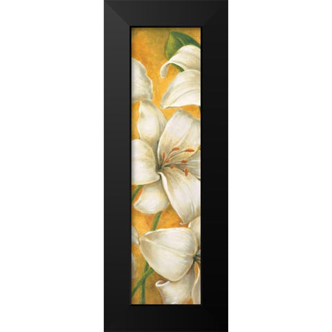 Concert de lys I Black Modern Wood Framed Art Print by Viollet, Pierre