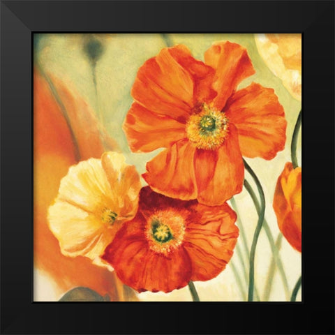 Champs de coquelicots I Black Modern Wood Framed Art Print by Viollet, Pierre