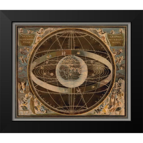 Celestial II Black Modern Wood Framed Art Print by Brennan, Russell