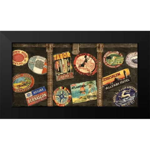 Vintage Voyage Black Modern Wood Framed Art Print by Brennan, Russell