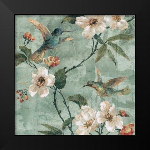 Birds of a Feather II Black Modern Wood Framed Art Print by Campbell, Renee