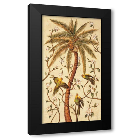 Tropical Panel I Black Modern Wood Framed Art Print with Double Matting by Jimenez, Rodolfo