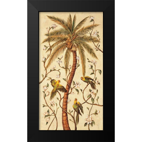 Tropical Panel I Black Modern Wood Framed Art Print by Jimenez, Rodolfo