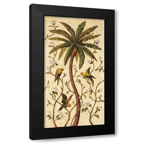 Tropical Panel II Black Modern Wood Framed Art Print by Jimenez, Rodolfo