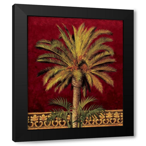 Canary Palm Black Modern Wood Framed Art Print with Double Matting by Jimenez, Rodolfo