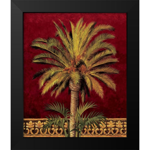 Canary Palm Black Modern Wood Framed Art Print by Jimenez, Rodolfo