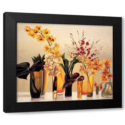 Freshly Cut I Black Modern Wood Framed Art Print with Double Matting by Jimenez, Rodolfo