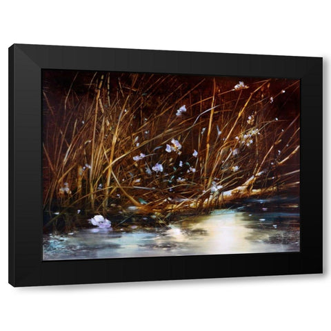 Close Up Black Modern Wood Framed Art Print with Double Matting by DiScenza, Ron