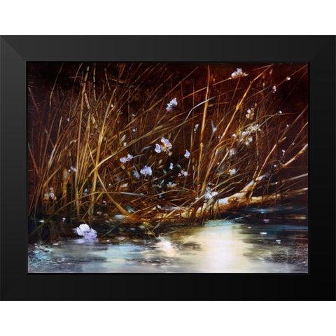 Close Up Black Modern Wood Framed Art Print by DiScenza, Ron