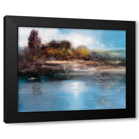 The Lake Black Modern Wood Framed Art Print with Double Matting by Di Scenza, Ron