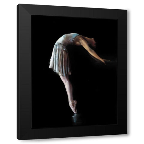 Back Bend Black Modern Wood Framed Art Print with Double Matting by Di Scenza, Ron