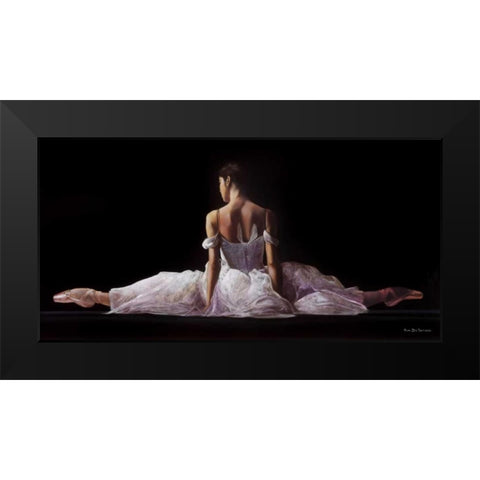 Leg Strecth Black Modern Wood Framed Art Print by Di Scenza, Ron