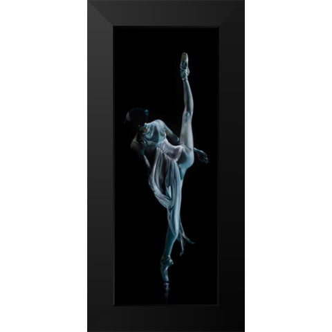 Night Shadow Black Modern Wood Framed Art Print by Di Scenza, Ron