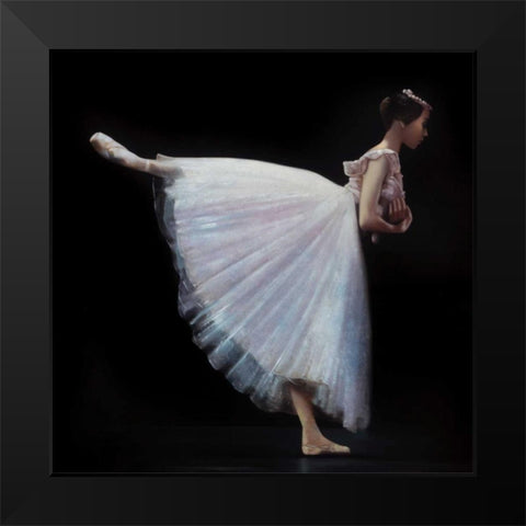 Still Black Modern Wood Framed Art Print by Di Scenza, Ron