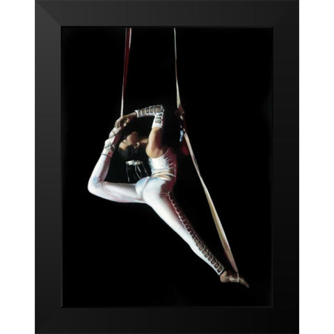 The Acrobat Black Modern Wood Framed Art Print by Di Scenza, Ron