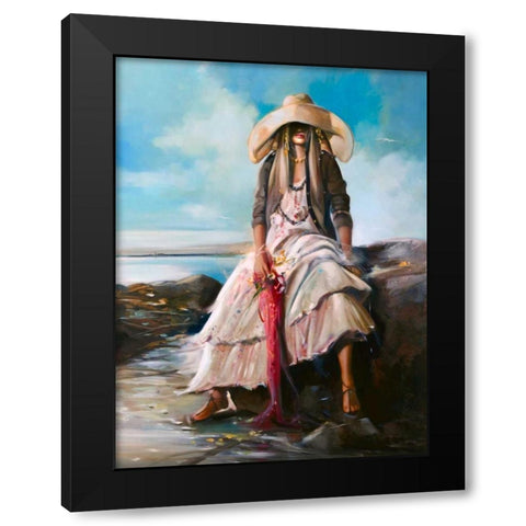 Hot Day Black Modern Wood Framed Art Print by Di Scenza, Ron