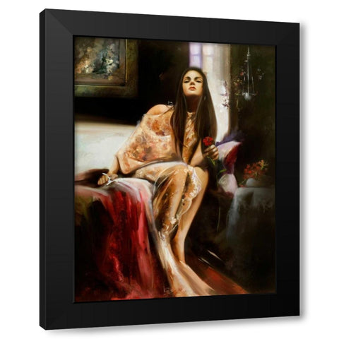 That Look Black Modern Wood Framed Art Print with Double Matting by Di Scenza, Ron