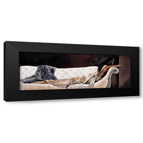 Midnight Reverie Black Modern Wood Framed Art Print by Di Scenza, Ron