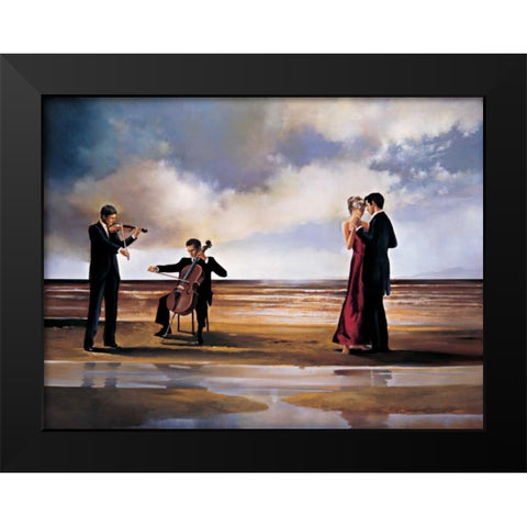 Dance with me Black Modern Wood Framed Art Print by Di Scenza, Ron