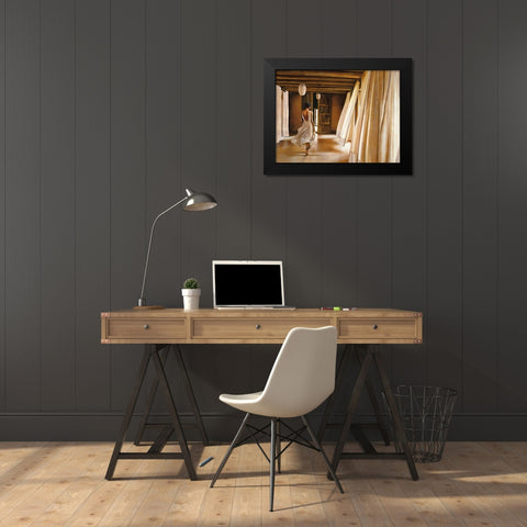 Desert Breeze Black Modern Wood Framed Art Print by Di Scenza, Ron